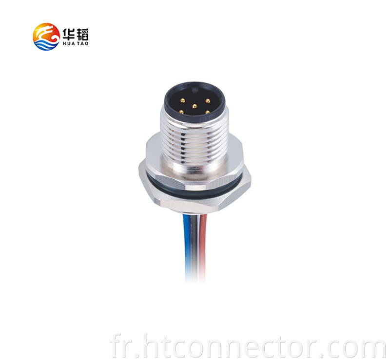 M12 5-core male waterproof plug